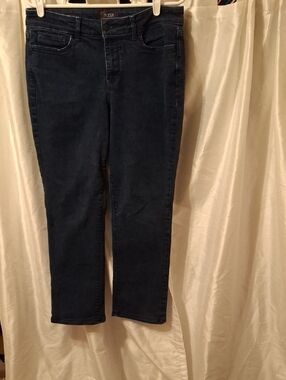 NYDJ Women's Straight Leg Jeans in Dark Indigo